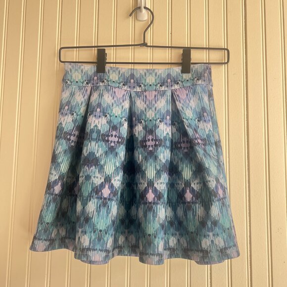 Aeropostale Blue Patterned Mini Skirt | Size XS - Picture 1 of 9
